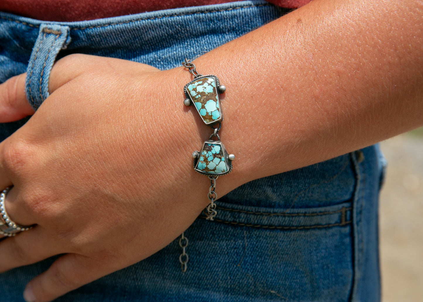 Connected Turquoise Bracelet
