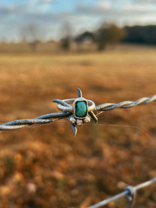 Small Pilot Mountain Turquoise Ring